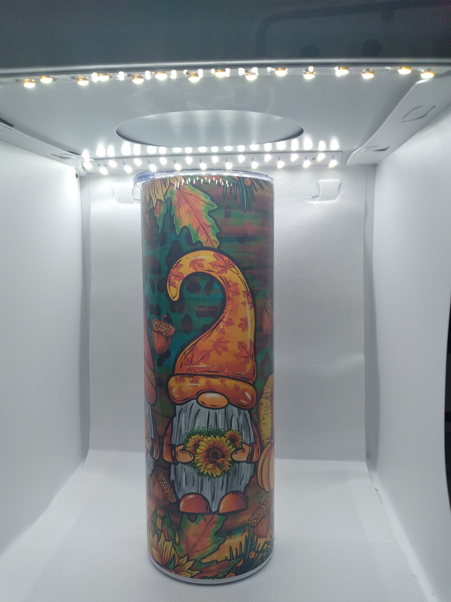 Pumpkin Gnome skinny Tumbler