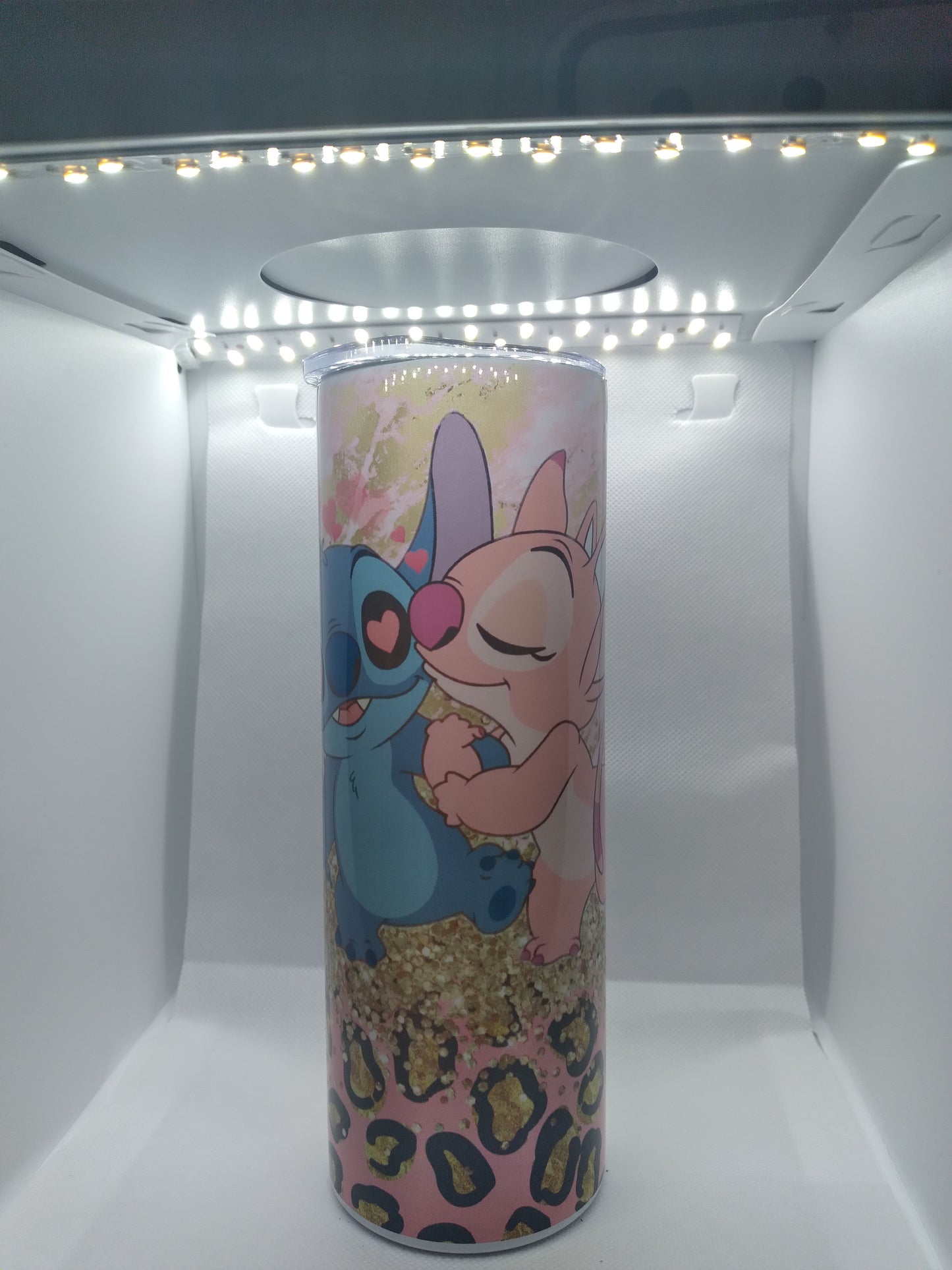 MR. & MRS. Stitch skinny Tumbler