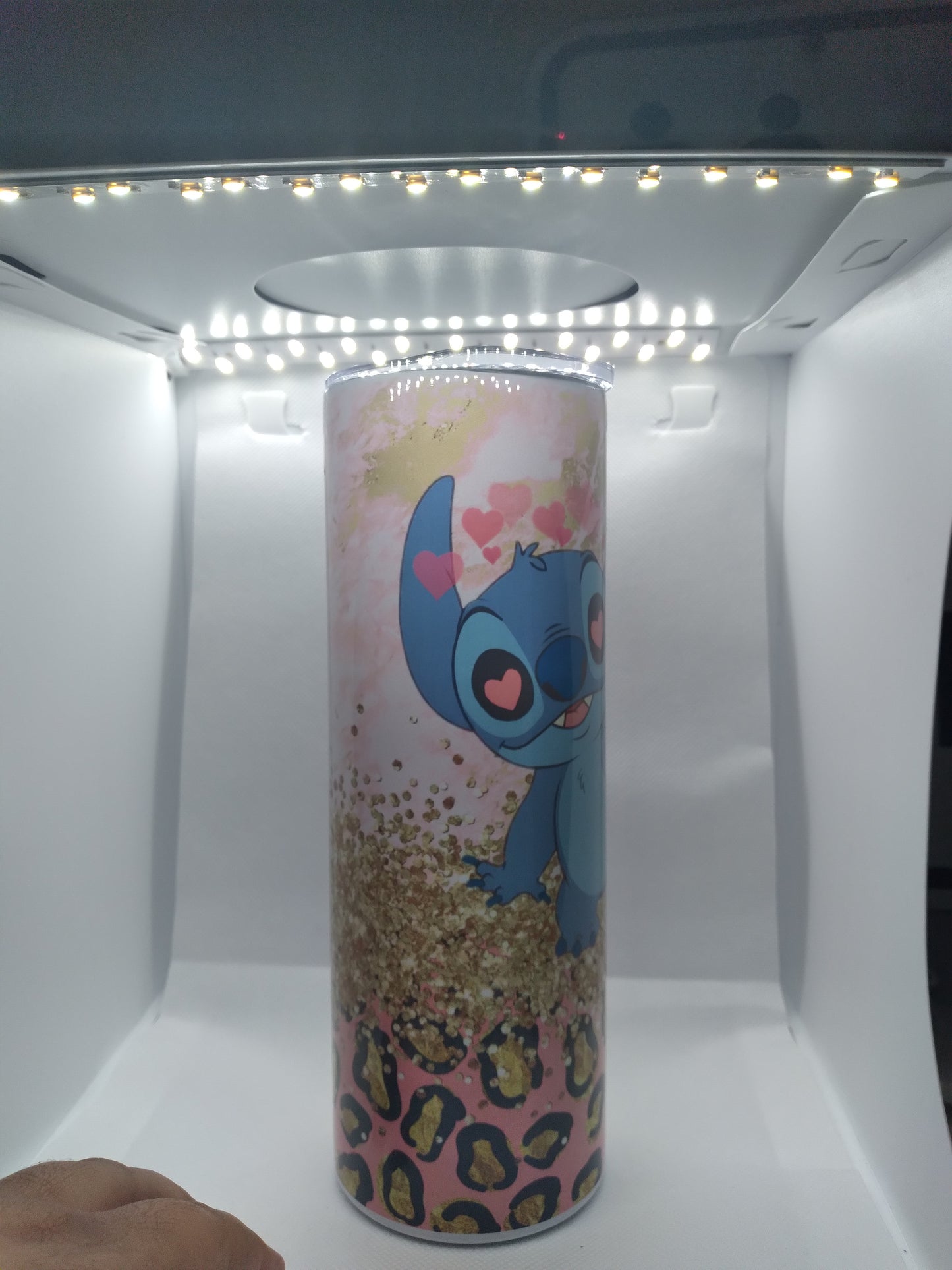 MR. & MRS. Stitch skinny Tumbler