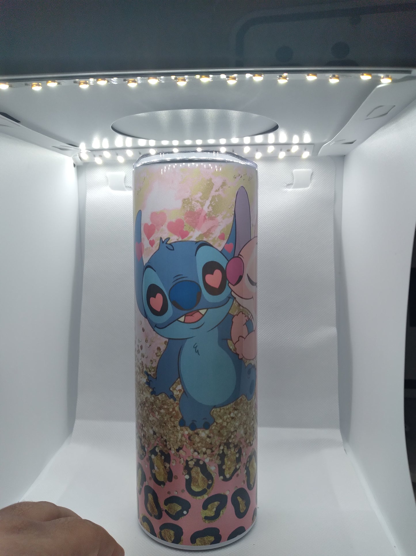 MR. & MRS. Stitch skinny Tumbler