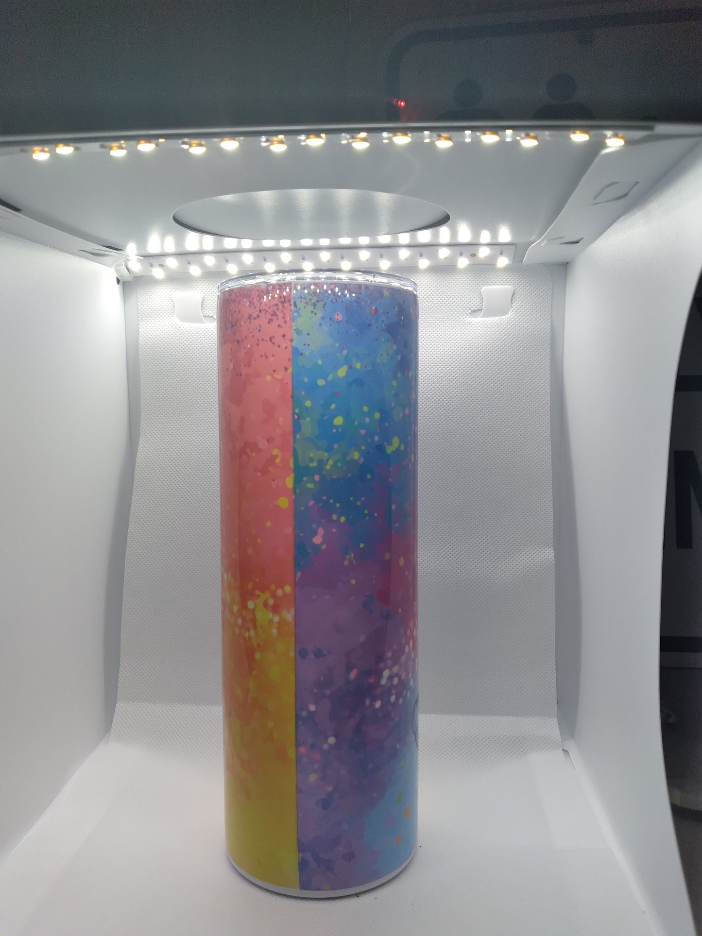 Laughing Stitch skinny Tumbler