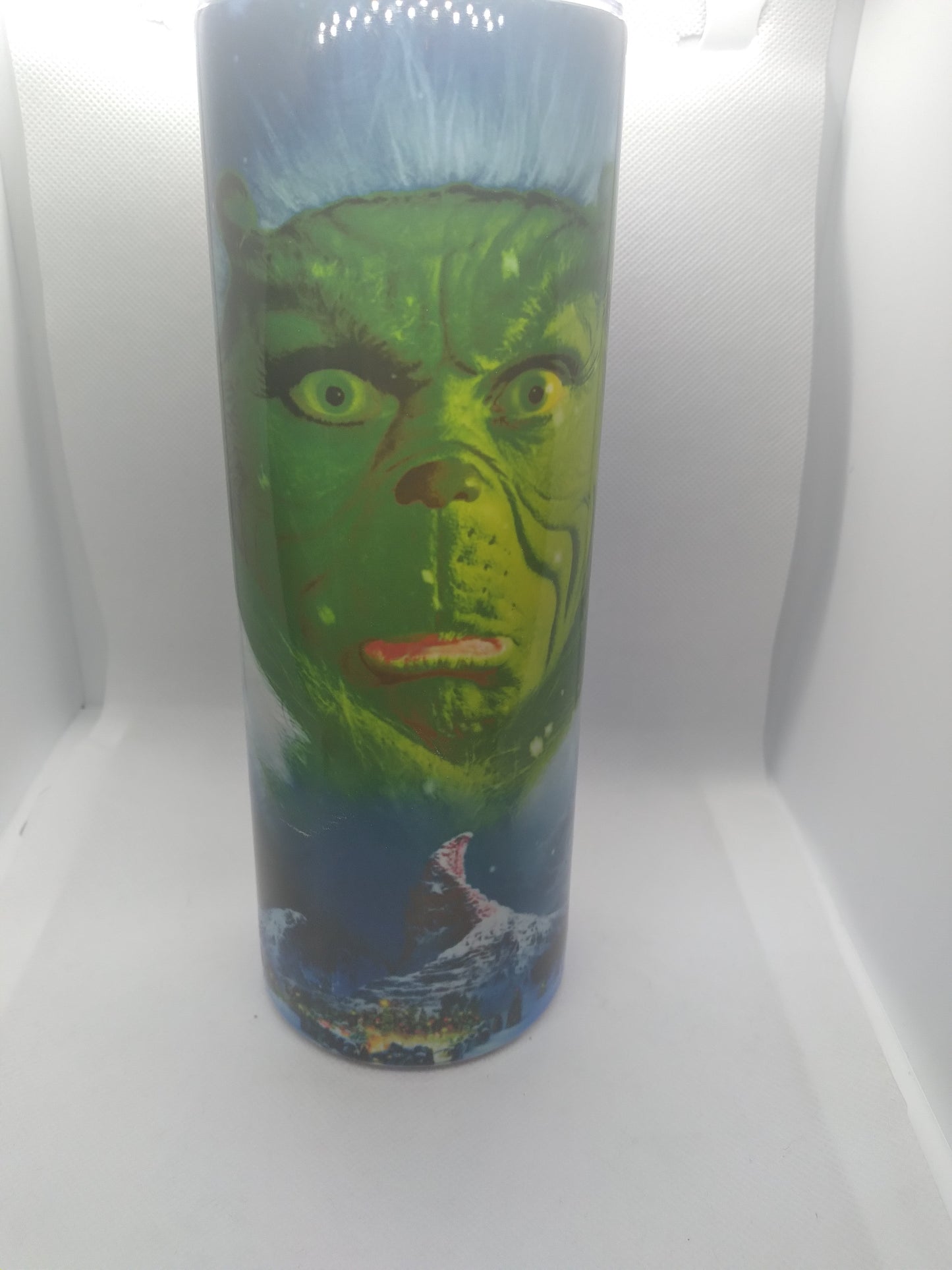 icy grinch skinny tumbler