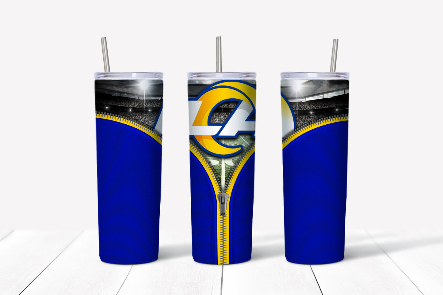 Los Angeles Rs skinny tumbler