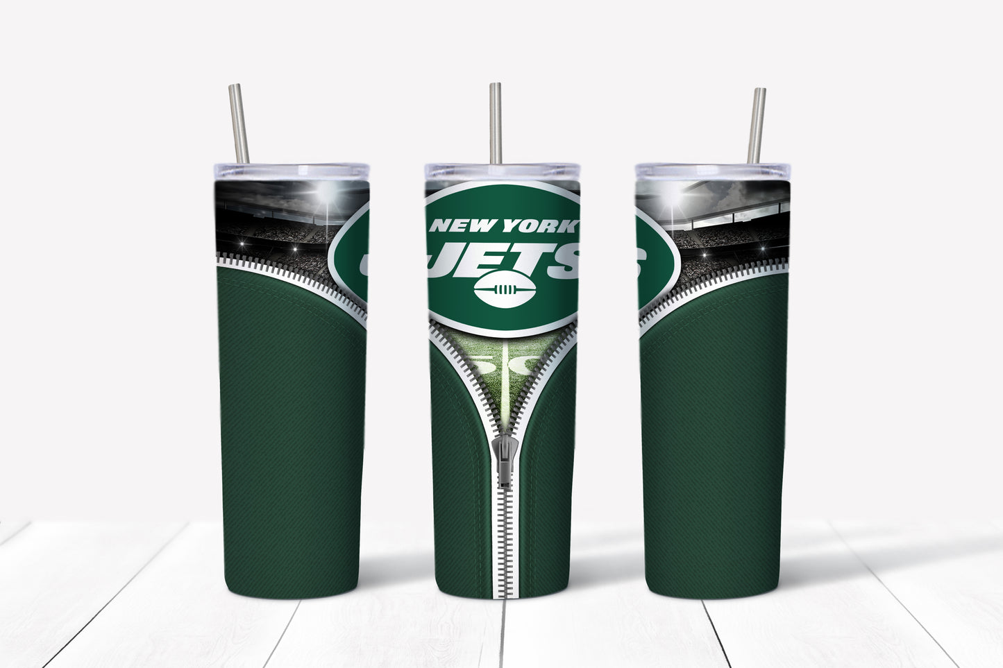New york Js skinny Tumbler