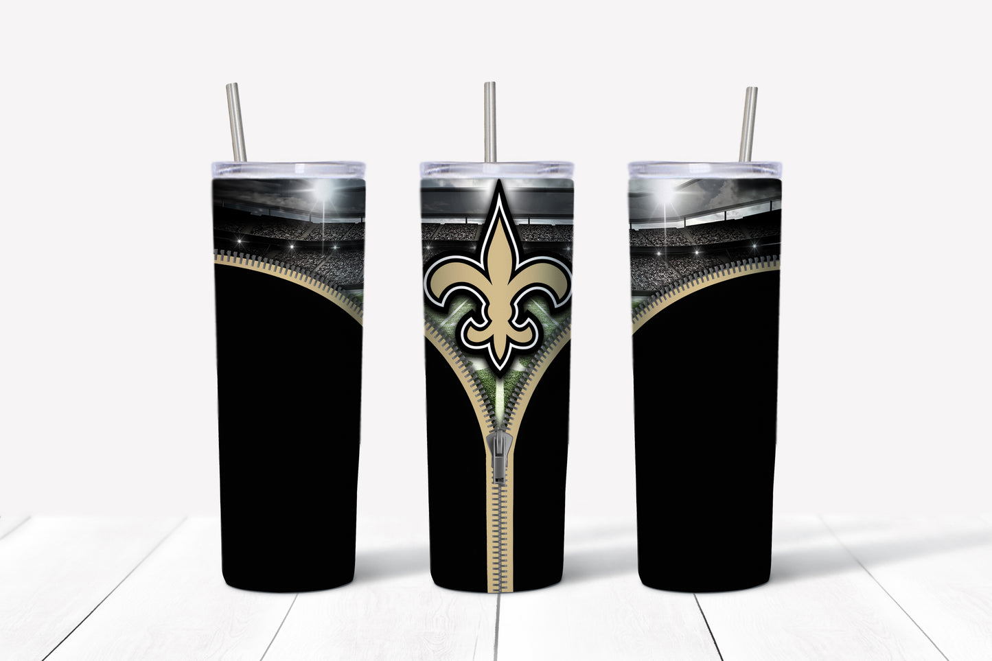 New Orleans skinny tumbler