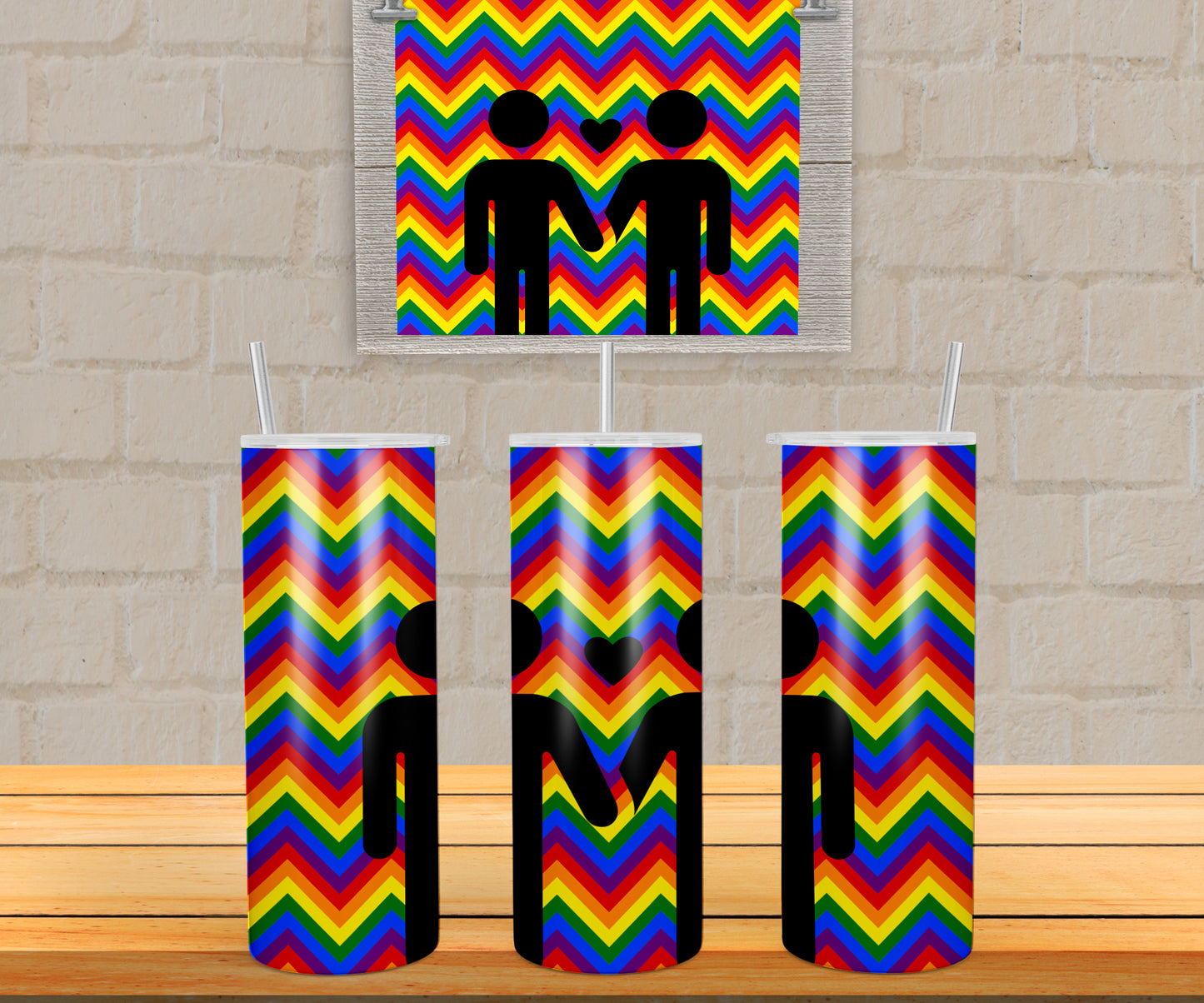 Zig Zag Rainbow Love