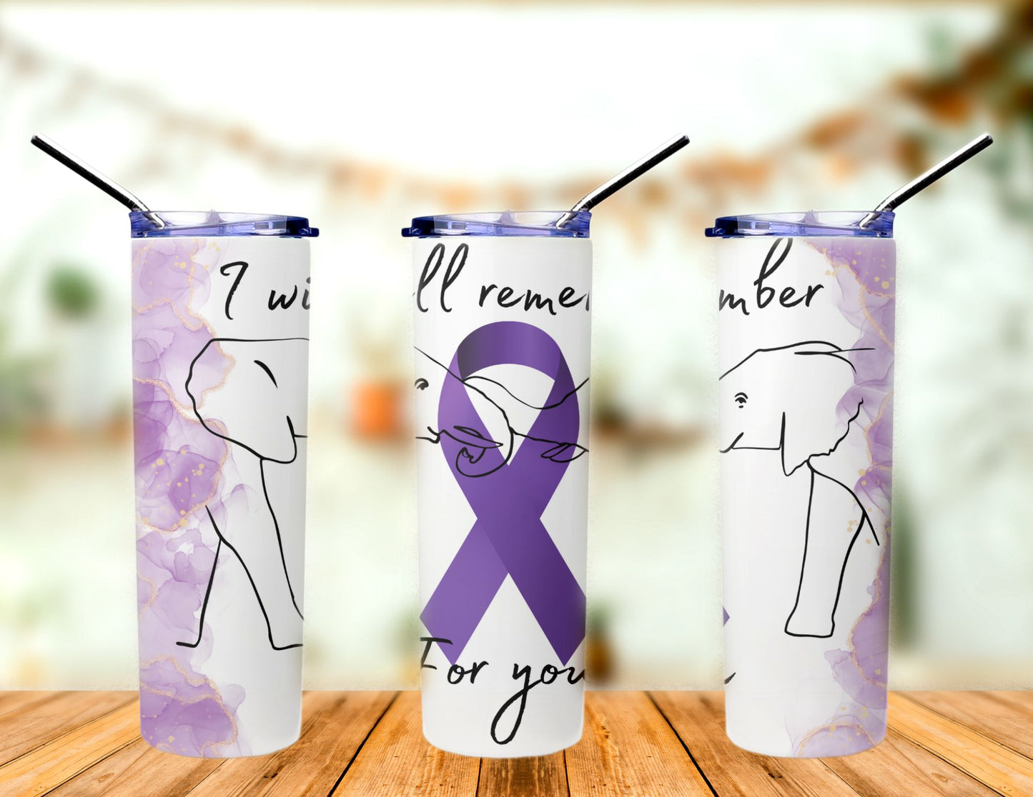 Alzheimer's awareness Tumbler
