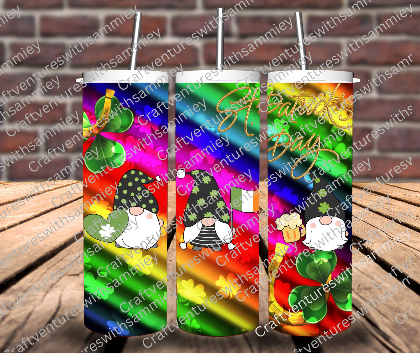 Lucky at the rainbow tumbler