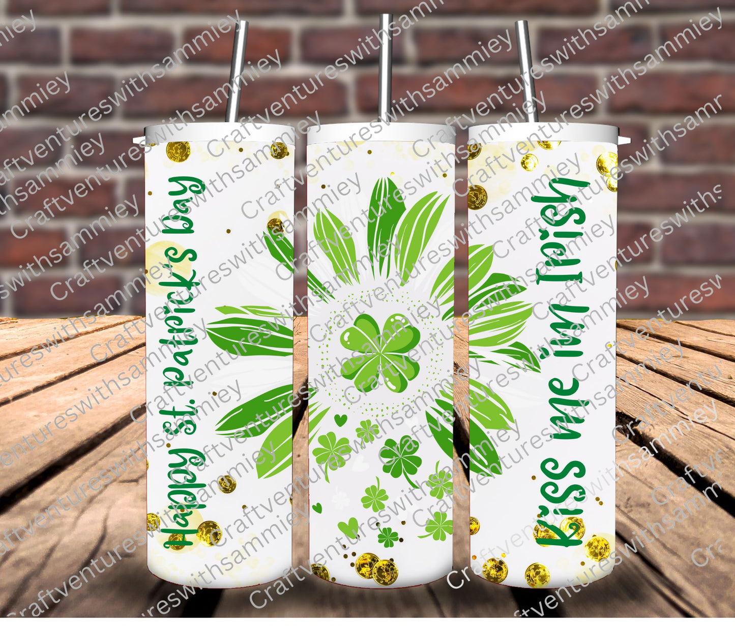 Green flower Tumbler