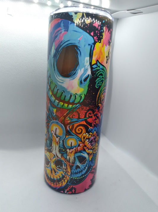 jack skeleton skinny Tumbler