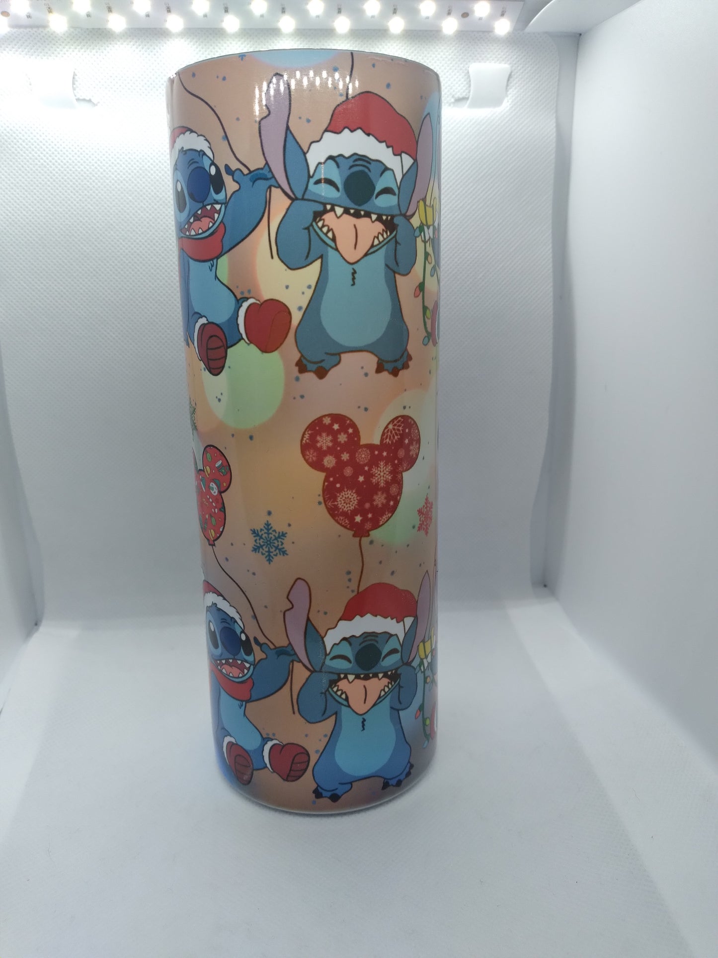 Christmas lights stitch 30oz tumbler