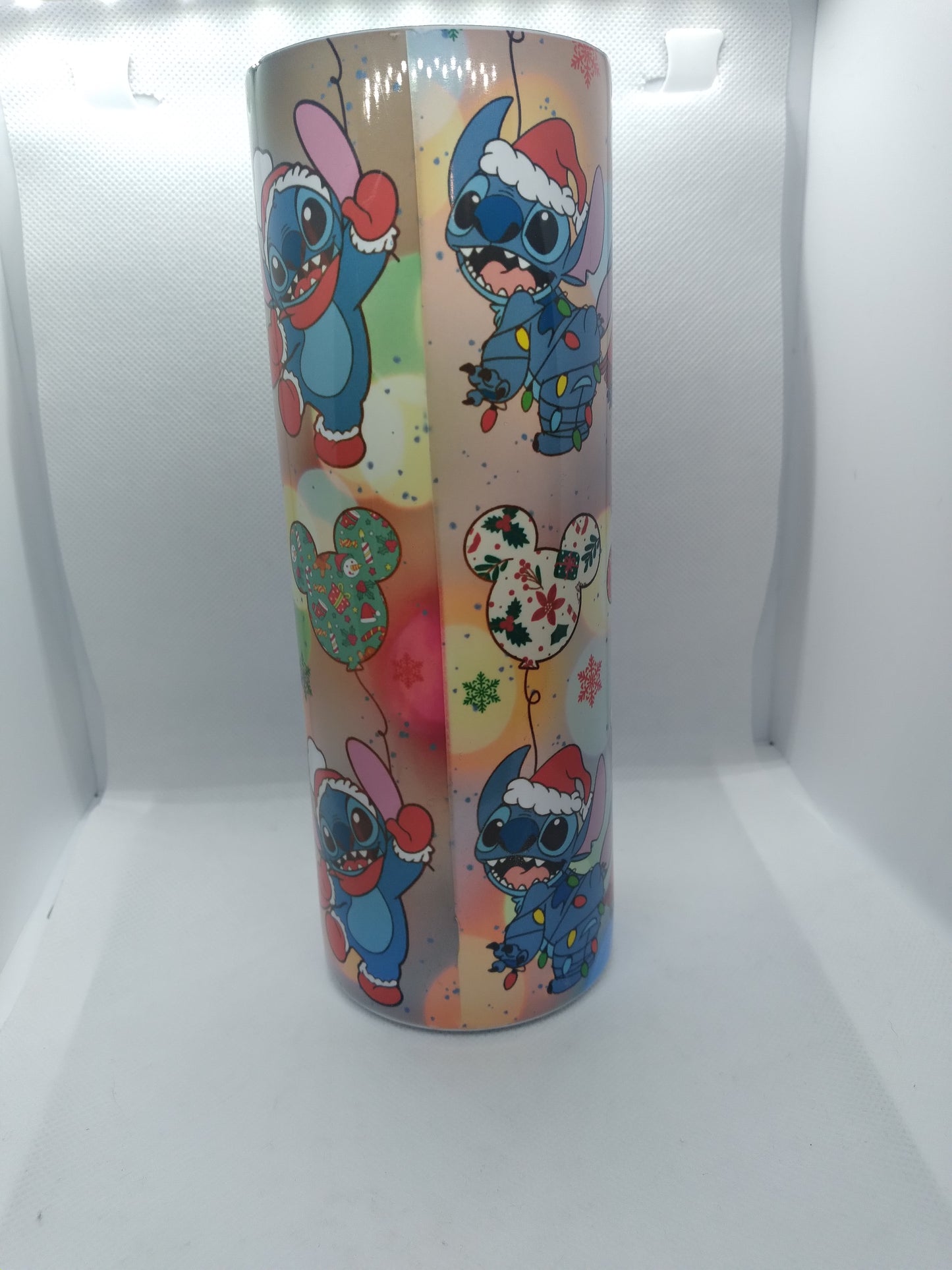 Christmas lights stitch 30oz tumbler