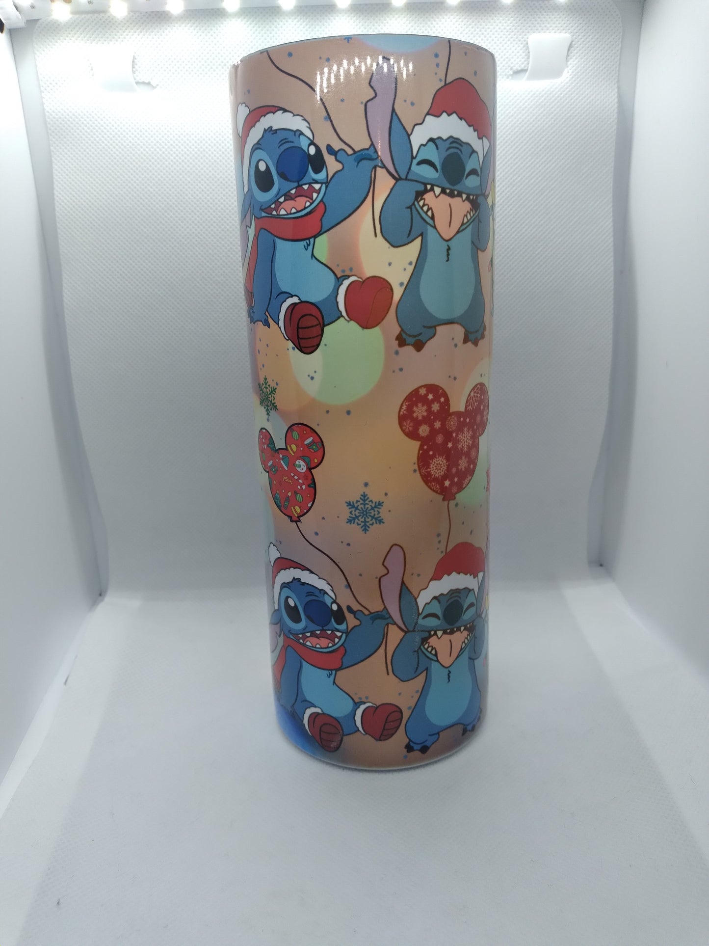 Christmas lights stitch 30oz tumbler