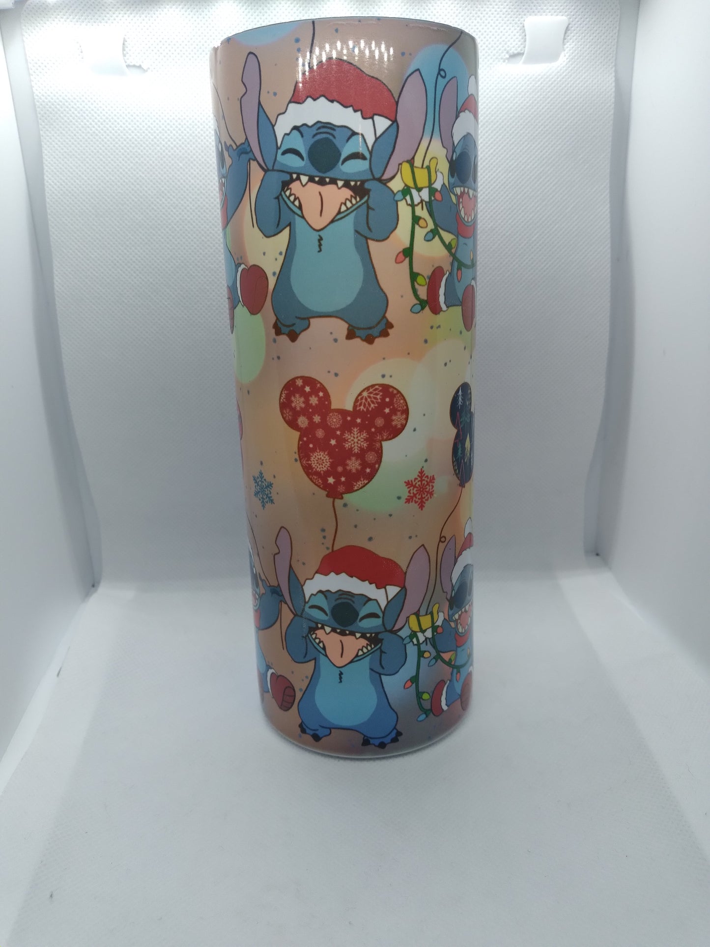 Christmas lights stitch 30oz tumbler