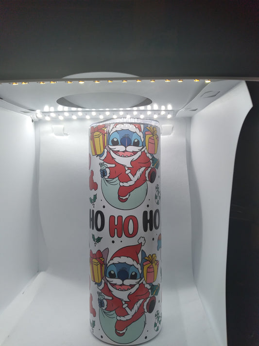 ho ho ho stitch skinny tumbler