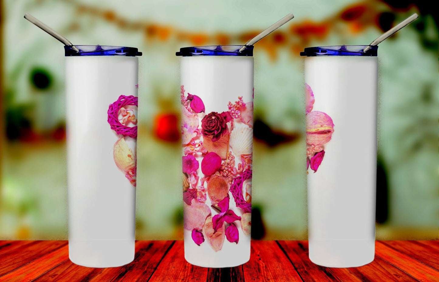 Flower heart 20oz tumbler