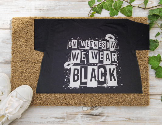 On Wednesday we wear black T shirt