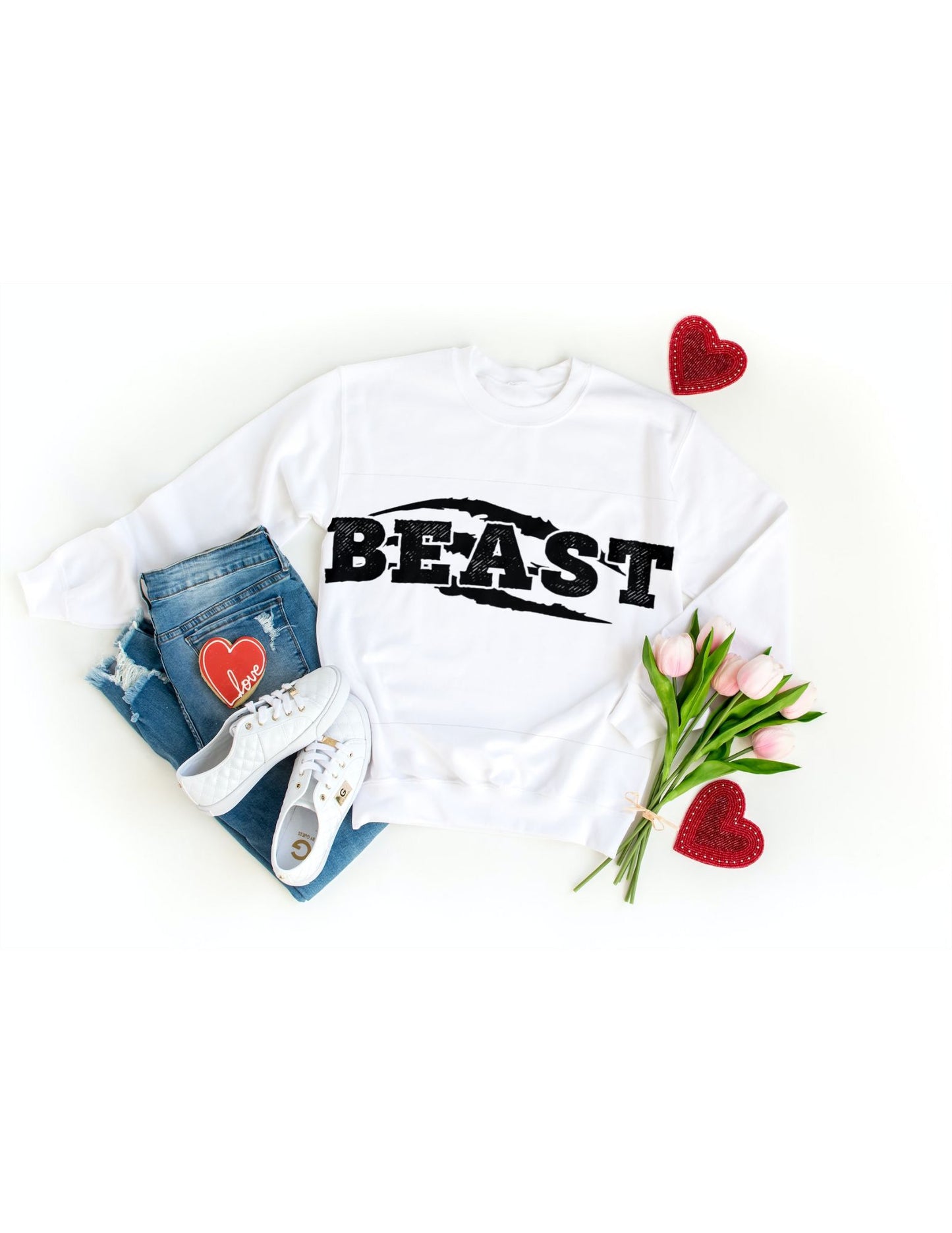 Beauty Beast Crewneck Couple set