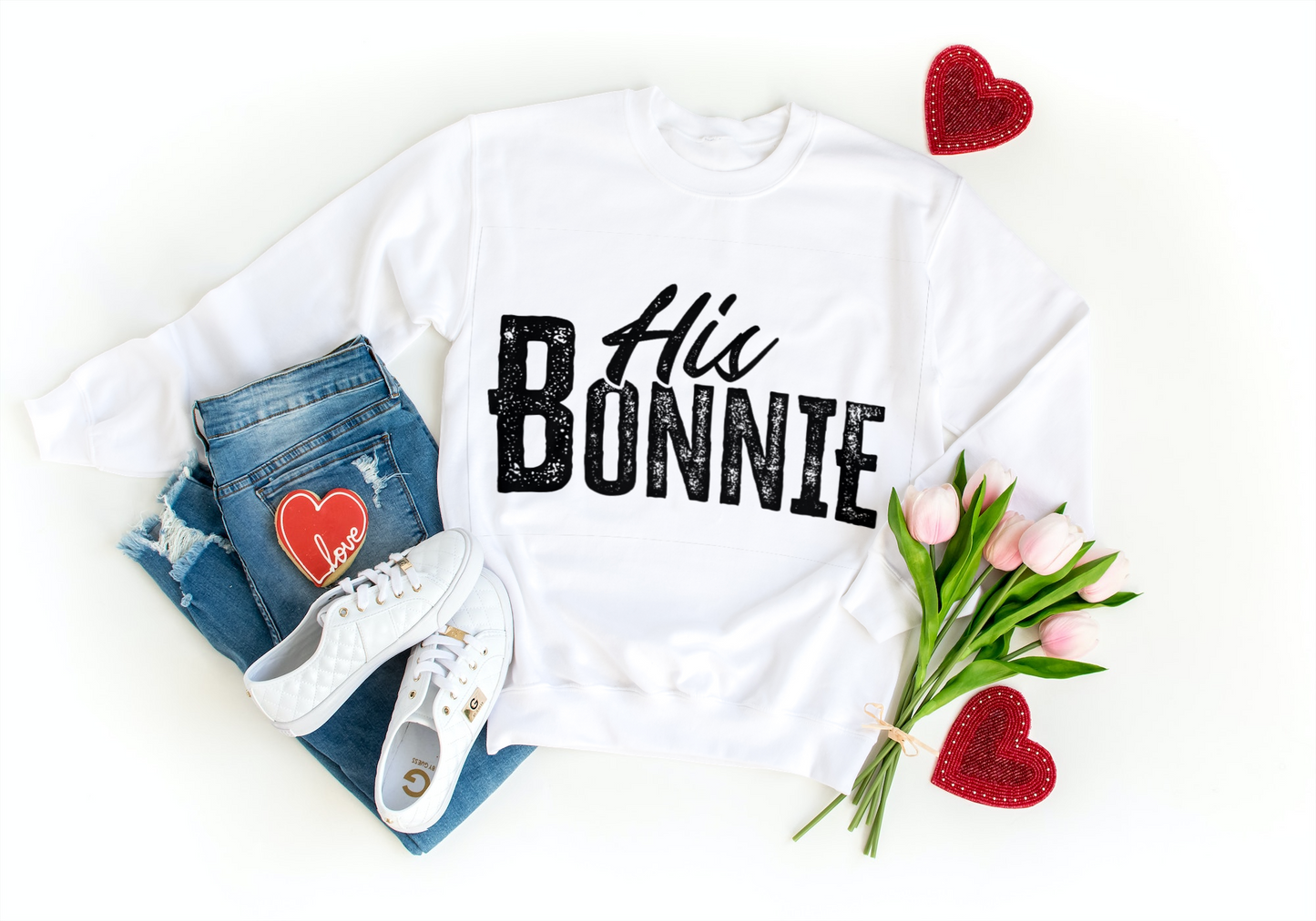 His Bonnie her clyde couple set crewnecks