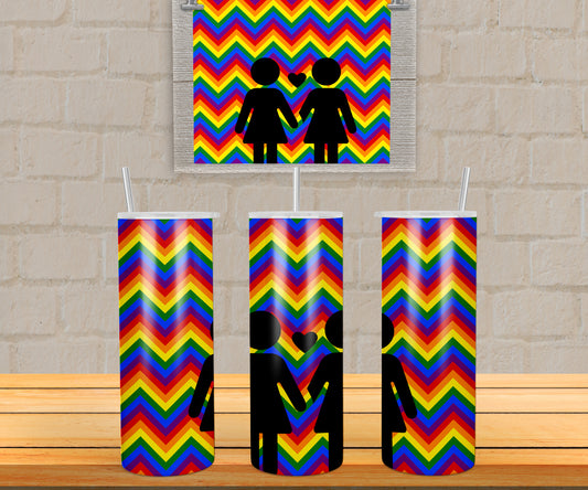 Zig Zag Rainbow Love